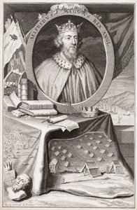 Porträt Alfreds des Großen von George Vertue