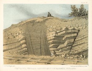 Trap Dyke, Dundalk und Enniskillen Eisenbahn, Irland von George Victor Du Noyer