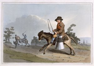 Der Milchjunge, graviert von Robert Havell dem Älteren, veröffentlicht 1814 von Robinson und Sohn, Leeds