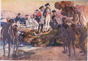 Gouverneur Phillip in Sydney Cove von George Washington Lambert