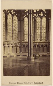 Kapitelhaus. Kathedrale von Salisbury. von George Washington Wilson