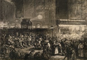 Wahlnacht am Times Square von George Wesley Bellows