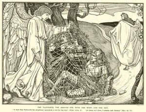 Der Schmeichler, der Glänzende mit der Peitsche und das Netz von George Woolliscroft Rhead