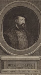 Hernan Cortes, spanischer Konquistador von George after Vertue
