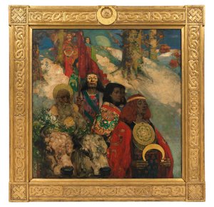 Die Druiden - Das Mistelbringen von George and Hornel Edward A. (1864 1933) Henry