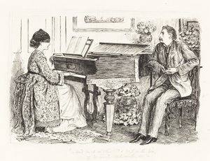 "--Und Nebel oder Glanz, ich würde mit ihm segeln, wenn er mit mir segeln würde--" von George du Maurier