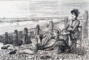 Ein Paar auf ihrer Hochzeitsreise von George du Maurier