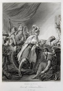 Ludwig IX., Heiliger Ludwig von Frankreich (Gravur) von Georges (after) Rouget