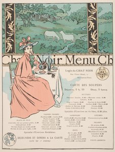 Menü vom Chat Noir von Georges Auriol