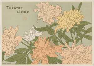 Myrane et Les Chapons Programm für Théâtre Libre, 1889 von Georges Auriol