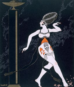 Ballettszene mit Tamara Karsavina (1885-1978) 1914 von Georges Barbier