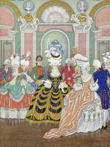 Ballsaalszene, Illustration aus 