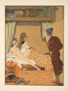 Schlafzimmerszene, Illustration aus 