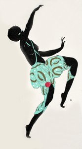 Tanzendes Mädchen von Georges Barbier