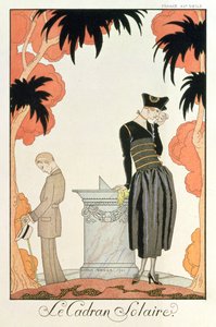 "Falbalas et fanfreluches, Almanach des Modes", Mode für 1921 von Georges Barbier