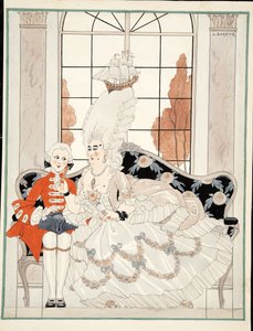 Die Herzogin, ca. 1930 von Georges Barbier