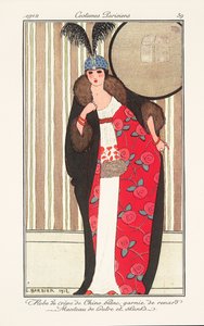 Damenmode aus dem Journal des Dames et des Modes von Georges Barbier
