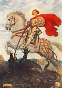 St. Georg und der Drache von Georges Bertin Scott
