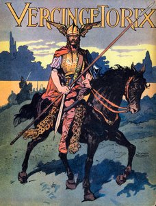 Porträt von Vercingetorix, Krieger und gallischer Anführer des Arverner-Stammes - Illustration von Georges Conrad um 1920 von Georges Conrad