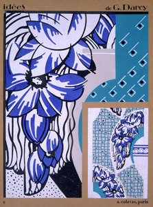 Tapetendesign, aus Idees, veröffentlicht von A. Calavas, Paris, ca. 1925 von Georges Darcy