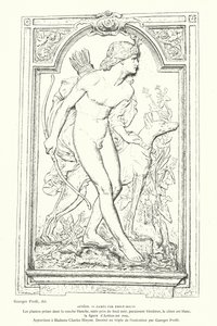 Actaeon, Held der griechischen Mythologie, Kamee von dem französischen Bildhauer Emile Soldi von Georges Ernest Profit