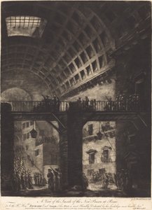 Ansicht des Inneren des neuen Gefängnisses in Rom von Georges François Blondel