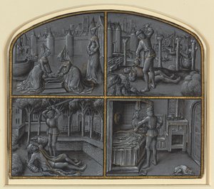 Vier Szenen aus den Legenden von Judas und Pilatus von Georges Hurtrel