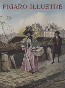 Zögern. Titelblatt von Le Figaro Illustré, Oktober 1897 von Georges Jules Auguste Cain