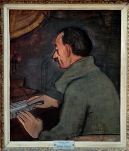 Porträt von Maurice Utrillo (1883-1955), französischer Maler von Georges Kars