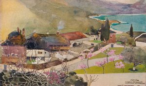 Büros des griechischen Klosters, Vatopedi, 19. Jahrhundert von Georges Kossiakoff