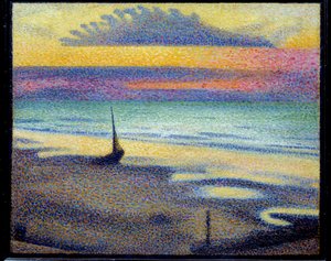 Strand in Heist (Knokke-Heist, Belgien) von Georges Lemmen
