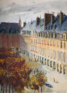 La Place Des Vosges, 1928 von Georges Leon Dufrenoy