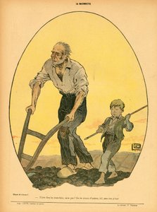 La Baionnette, Satirisch in Farben von Georges Leonnec