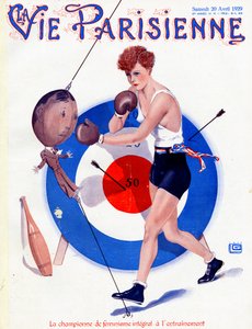 Der Champion des integralen Feminismus-Trainings - Illustration aus La Vie Parisienne