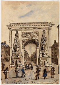 Eingang zum Faubourg Saint-Martin von Georges Michel