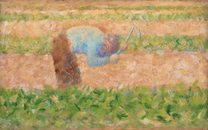 Mann mit einer Hacke, ca. 1882 von Georges Pierre Seurat