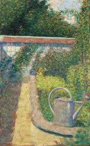 Die Gießkanne - Garten in Le Raincy, ca. 1883 von Georges Pierre Seurat
