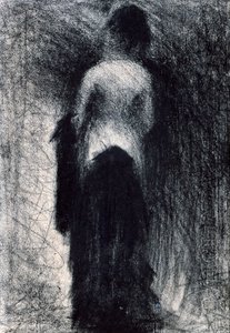 Frau von hinten gesehen, ca. 1880-1891 von Georges Pierre Seurat