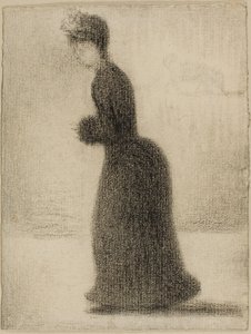 Frau mit Muff, um 1884