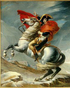 Der Erste Konsul Napoleon Bonaparte (1769-1821) überquert die Alpen am Großen Sankt Bernhard Pass im Mai 1800 von Georges Rouget