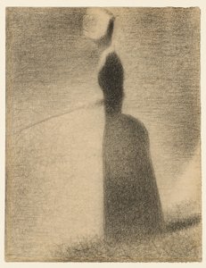Eine Frau beim Angeln von Georges Seurat