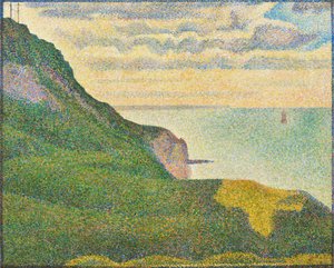 Meereslandschaft bei Port-en-Bessin, Normandie