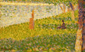 Frauen am Flussufer, Studie für La Grande Jatte, ca. 1885-86 von Georges Seurat