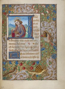 Initiale J: Heiliger Johannes der Evangelist