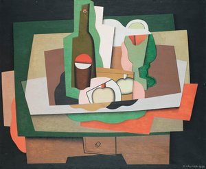 Stillleben auf einem Tisch, 1925 von Georges Valmier