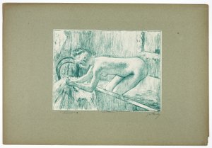Aus der Badewanne steigen von Georges William Thornley