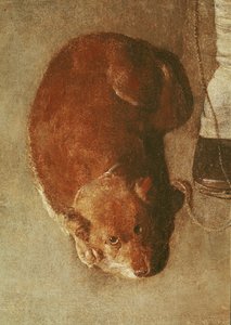 Der Leierkastenmann mit seinem Hund (Detail) von Georges de La Tour