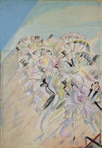 Bühnenbild für die Operette Girofle-Giroflia von Ch. Lecocq, 1922