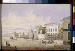 Die Große Lubjanka-Straße in Moskau von Georgi Filippovich Baranovsky
