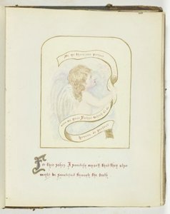 Ohne Titel [Cherub mit religiösem Text], 185568 von Georgina Cowper